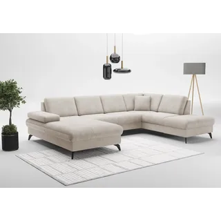 sit&more Wohnlandschaft »Morris Jubi U-Form, B: 300 cm« mit Armteilfunktion & 1 Zierkissen, optional Bettfunktion,