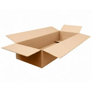 Faltkarton 1200x410x(100)-210mm (Außenmaß) mit variabler Höhe 2-wellig braun