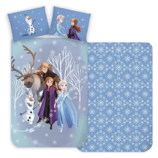 Disney Frozen Die Eiskönigin Bettwäsche Set 135 x 200 cm Baumwolle