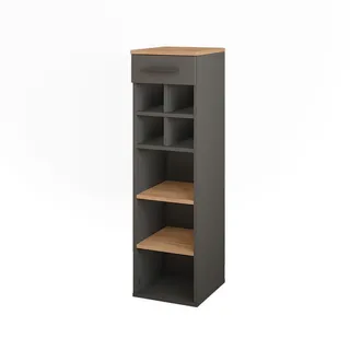 Vicco Weinregal Repose 30 x 106 cm Goldkraft Eiche/Anthrazit