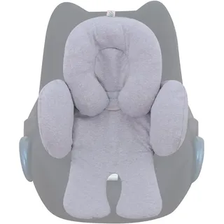 JYOKO Kids Sitzverkleinerer Antiallergikum Universal Baby 100% Baumwolle (Grey Stone, Enthält eine Kopf- und eine Körperstütze)