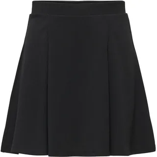 Skaterrock ONLY "ONLRINA SKIRT JRS", Gr. S, schwarz, Jersey, Obermaterial: 95% Polyester, 5% Elasthan, unifarben, kurz, Röcke Skaterrock, Materialmix