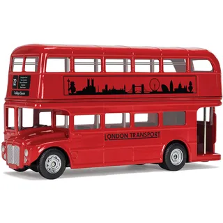 Best of British London Skyline Routemaster Doppeldecker-Bus, Rot