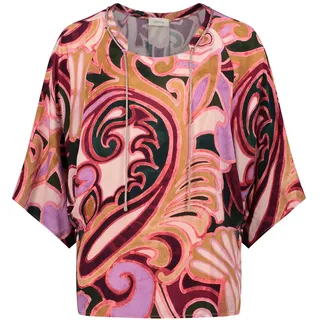 Cartoon Damen Casual-Bluse mit Muster 36, Violett/Rosa