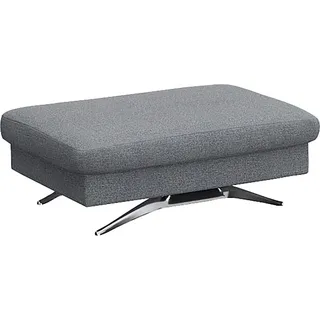 flexlux Pouf Glow Sitzhocker Leder 95 x 81 x 65 cm Blau