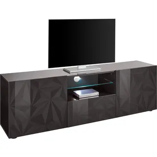 Home Affaire Lowboard »Prisma Breite 181 cm, TV-Board 2 Türen, 1 Schubkasten, TV-Schrank« Front mit siebdruck grifflos, viel Stauraum,