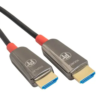 FeinTech 8K HDMI Glasfaserkabel 12m, 4K 120Hz, 1440p 144Hz für HDMI 2.1 Gaming, HDMI Kabel PS5 Xbox PC TV, 48Gbps, unterstützt eARC, CEC, VRR, HDR, Dolby Atmos, 3D, VMI90120