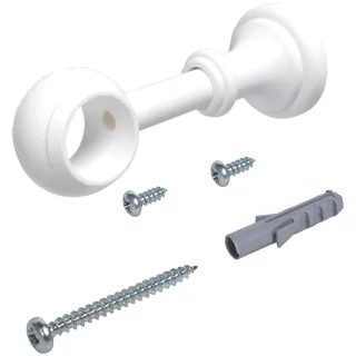 LIEDECO Träger für Gardinenstangen Thüringen einläufig, weiß