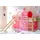 Spielbett Manuel 90 x 200 cm Kiefer massiv natur rosa pink