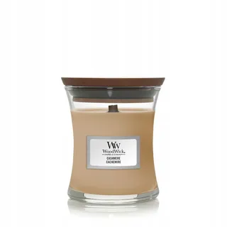 Woodwick Cashmere Duftkerze 8 cm 1 Stück beige