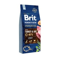 15kg Light Brit Premium by Nature Hrană uscată câini