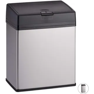 Relaxdays Kosmetikeimer 3 l Silber