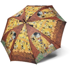 Bild Regenschirm Taschenschirm Gustav Klimt der Kuss Art Collection Auf-Zu Automatik