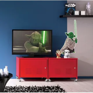 KOMAR Wandtattoo »Star Wars Yoda training Session« 50 x 70 cm (Breite x Höhe) - Kinderzimmer, Wandsticker, grün