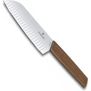 Victorinox Swiss Modern Santokumesser 17 cm Braun