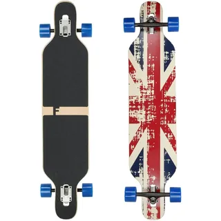 Flex1 bis 122kg - Camber Longboard (Flex1 bis 122kg, England - Ahornholz)