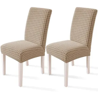 Stuhlhussen 2er Set Stretch Khaki für Schwingstühle und Hochlehner