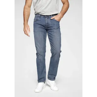 Regular-fit-Jeans WRANGLER "Red Kabel", Herren, Gr. 31, Länge 30, grau (mid, stone), Denim/Jeans, Obermaterial: 98% Baumwolle, 2% Elasthan, normal lang, Jeans Regular-fit-Jeans