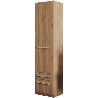 Priess Wäscheschrank Barcelona 5-türig 200 x 210 x 60 cm Braun