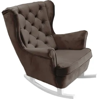DomoHome Relaxsessel Armlehnensessel Armlehnen Fernsehsessel Loungesessel Polstersessel Couchsessel Armsessel Chair Wohnzimmersessel Ohrensessel | 102x81x95cm | Brown_29844 - Braun