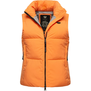 Steppweste RAGWEAR "Steppweste Ailish", Damen, Gr. L, orange (papaya), Obermaterial: 100% Polyester PES.  Futter: 100% Polyester PES. 100% Polyester PES., Westen Steppweste