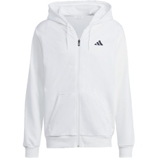 Bild Men's Club Teamwear Full-Zip Tennis Hoodie Kapuzensweatshirt, White, XL