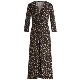 Betty Barclay Midikleid Raffung Braun/Beige 42