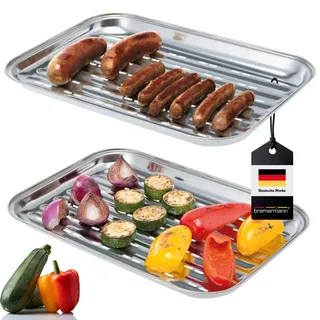 bremermann Grillschale 35 x 24,5 cm Edelstahl silberfarben