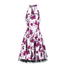 H&R London  Pink Floral Dress  Kleid  weiß/pink