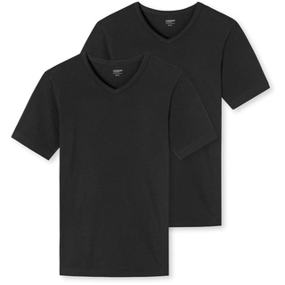 SCHIESSER UNCOVER by SCHIESSER Herren T-Shirts im Pack - Vorteilspack, V-Ausschnitt, S-3XL Schwarz M