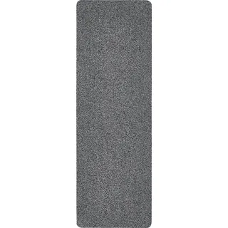 Andiamo Fußmatte Amadis Türmatte Sauberlaufmatte für Innen und überdachten Außenbereich waschbar aus Baumwolle mit rutschhemmender Unterseite 50 x 150 cm dunkelgrau, Grau