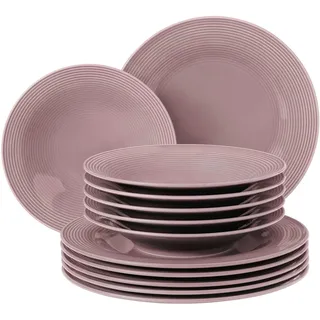 SELTMANN WEIDEN Beat Tafelservice 12-tlg. rosa unifarben