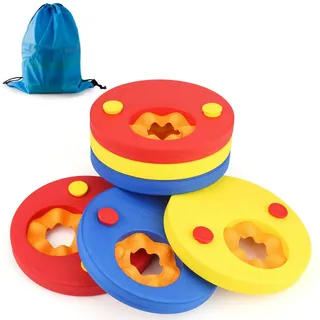 Schwimmlernhilfe für Kinder 6-teiliges Set Schwimmhilfe für Babys ab 2 Jahr,Schwimmflügel aus schwimmflügel Schaumstoff mit Aufbewahrungsbeutel – Perfekte Schwimmscheiben für Sommer, Strand1
