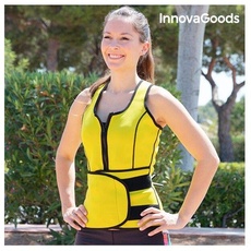 InnovaGoods Damen-L Sportgürtel mit Sauna-Effekt, Gelb