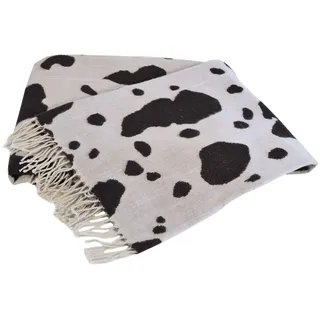 Toison d'Or Aglaé Merino Wohndecke 130 x 170 cm, elfenbeinfarben/Braun