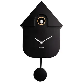 Karlsson Wanduhr , Schwarz , Kunststoff , 30 cm , Dekoration, Uhren, Wanduhren