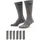 Everyday Cushion Crew-Socken 6er Pack Carbon Heather/Black 38-42