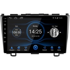EZoneTronics Carplay Android Autoradio Stereo 9 Zoll für Honda CR-V 2008-2011 Touchscreen-Headunit GPS-Navigation WiFi Bluetooth AM FM RDS Audio SWC USB-Media-Player 2G RAM + 32G ROM