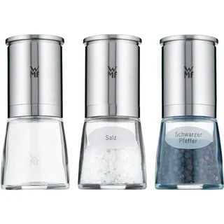 WMF De Luxe Gewürzmühle 14 cm Silber befüllt