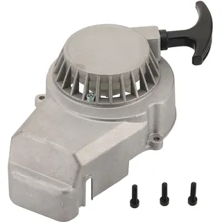 WOOSTAR Rückstoßstarter Ersatz für 2 Takt 47ccm 49ccm 50ccm Mini Pocket Dirt Pitbike ATV Roller Quad Motor Silber