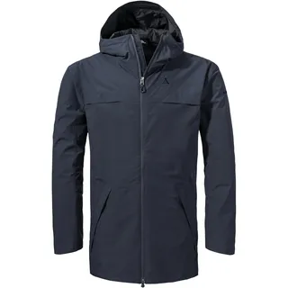 Schöffel Herren Parka Style Bohorok MNS, wasserdichter Regenparka aus recyceltem Material, atmungsaktive Allwetterjacke mit Oversize-Passform, navy blazer, 58
