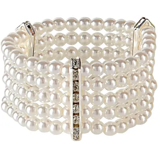 W WIDMANN MILANO Party Fashion 01894 - Perlenarmband, Strass, Schmuck, Armband Damen, Armband Herren, Modeschmuck, Faschingskostüme, Zubehör