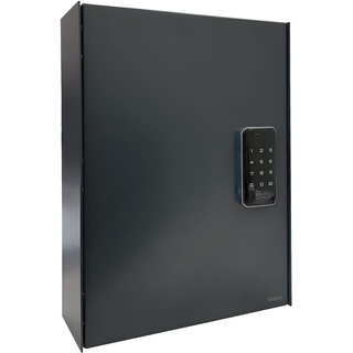 ARREGUI Keypro PLPRO44 Schlüsselschrank mit Elektronikschloss und 44 Haken für Schlüssel | Schlüsseltresor mit Zahlencode | Einfache Montage | Schlüsselkasten mit Zahlenschloss |40x30x10 cm|anthrazit