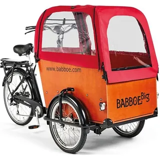 Babboe Regenverdeck rot rioja, für Big, Docril