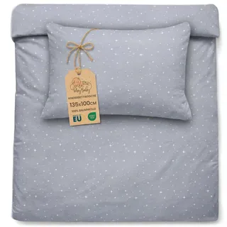 Kinderbettwäsche Baby Bettwäsche 100x135 cm aus Baumwolle - Kinder Set von Duvet Cover 100 x 135 und Kissenbezug 40x60 cm Junge und mädchen babybettwäsche bettbezug für Kleinkind Oeko-Tex