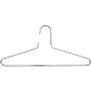 POHL Metallbügel Petet starr - Kleiderbügel Metall mit Hosensteg - 2in1 Kleiderbügel und Hosenbügel, Stahl verchromt