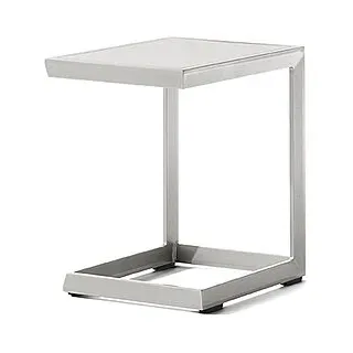 Sieger Beistelltisch Aluminium 45x35 cm