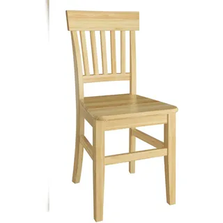Erst-Holz Klassischer Holzstuhl Kiefer Küchenstuhl Massivholzstuhl Doppelpack oder Einzelstuhl V-90.71-27