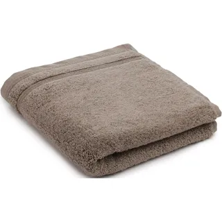 Handtücher GÖZZE "Monaco", grau (taupe), B:50cm L:100cm, Walkfrottier, Obermaterial: 100% Baumwolle, Handtücher, Handtücher, im Set, Uni Farben, mit gewellter Bordüre, reine Baumwolle