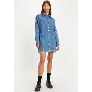 Levi's® Jeanskleid »SHAY«, in leichter Used-Optik, mit durchgehender Knopfleiste, blau